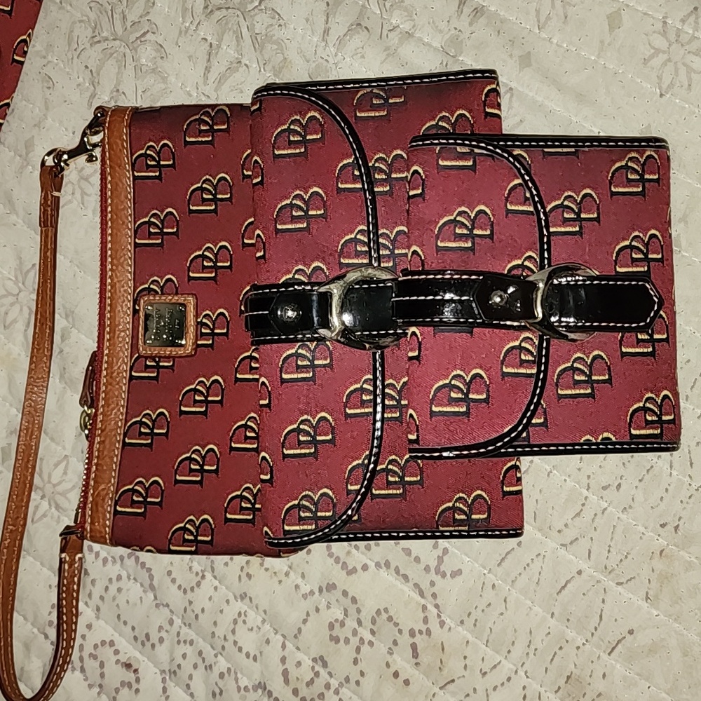 Dooney and Bourke wristlet, large wallet and small wallet